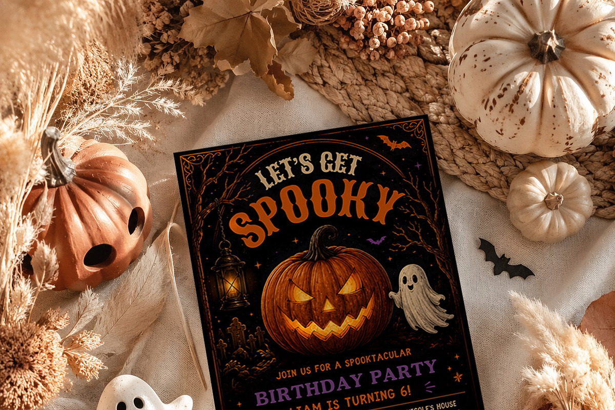 Spooky Halloween Birthday Invitation, an Invitation Template by Arslan (Photo 5 of 5)
