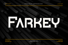 Farkey - Modern Techno Font