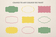Label & Frame Shapes - Ai, EPS & PNG, an Object Graphic by Studio W&W (Thumbnail 4 of 4)