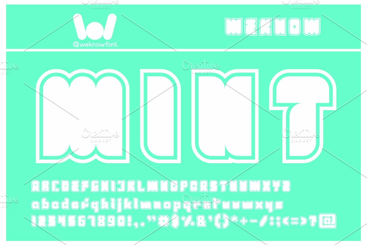 fresh mint font, a Font by weknow (Photo 2 of 5)