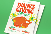 Thanksgiving Dinner Flyer, a Flyer Template by graphicook (Thumbnail 2 of 3)