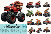 T-Rex Dinosaur Monster Truck Sublima, an Illustration by CrexoraLab (Thumbnail 1 of 5)