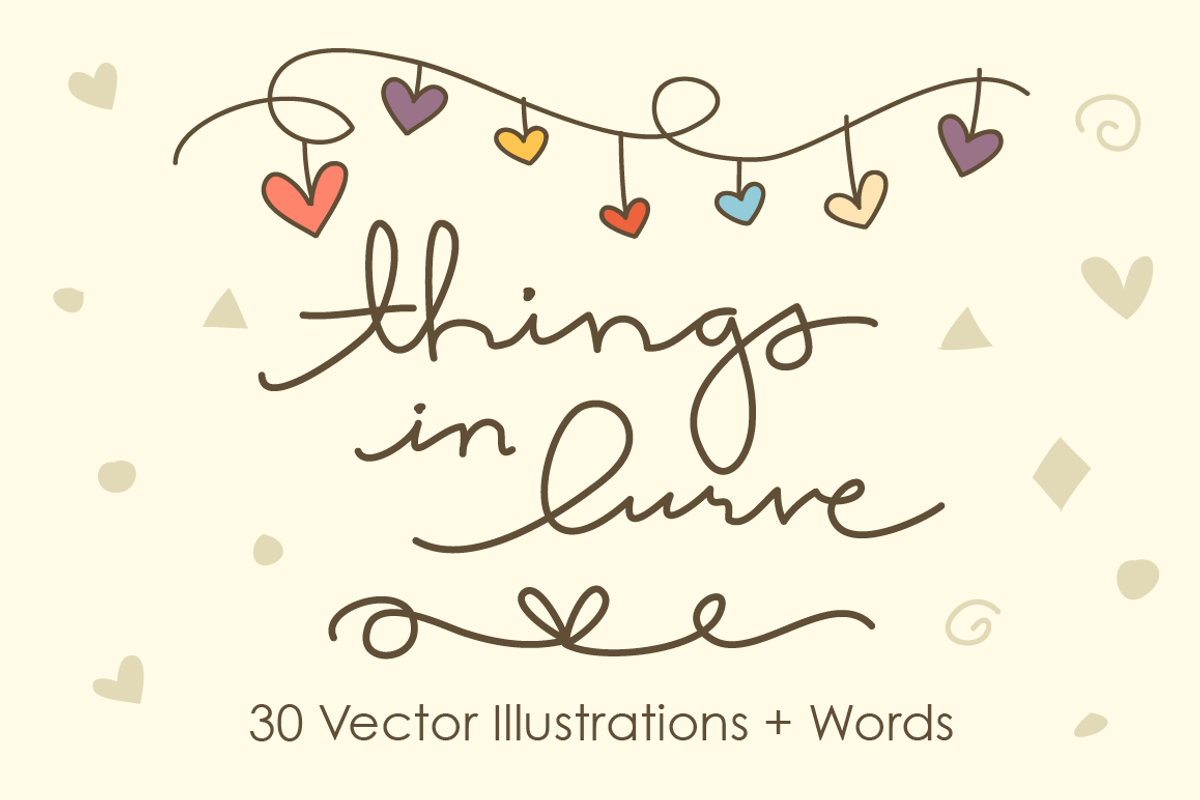Things in Lurve - 30 Vector Objects, a Food Illustration by Little Pixel Shop (Photo 1 of 4)