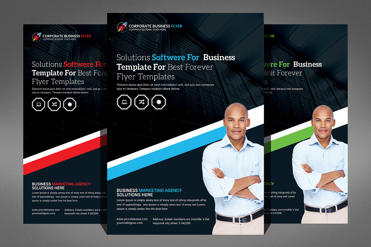 66 Corporates Flyers Bundle, a Flyer Template by Graphic Templates (Photo 18 of 67)