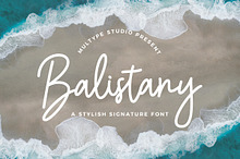Balistany Signature Font
