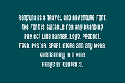 Ranguna - Travel & Adventure Font, a Sans Serif Font by QR Design Studio (Thumbnail 6 of 9)