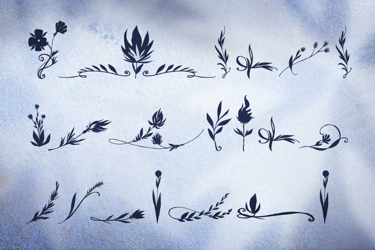 Blue Goblet Florals preview 2
