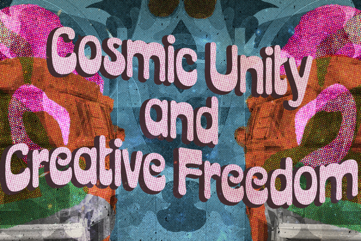 Acid Green | Retro Psychedelic Flair, a Font by The Flying Type (Photo 15 of 15)