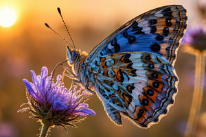 Butterfly on purple flower, a Photo by Beautiful things