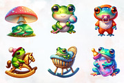 Summer Frog Nursery Clipart Sublimat, an Illustration by RobertsArt (Thumbnail 2 of 7)