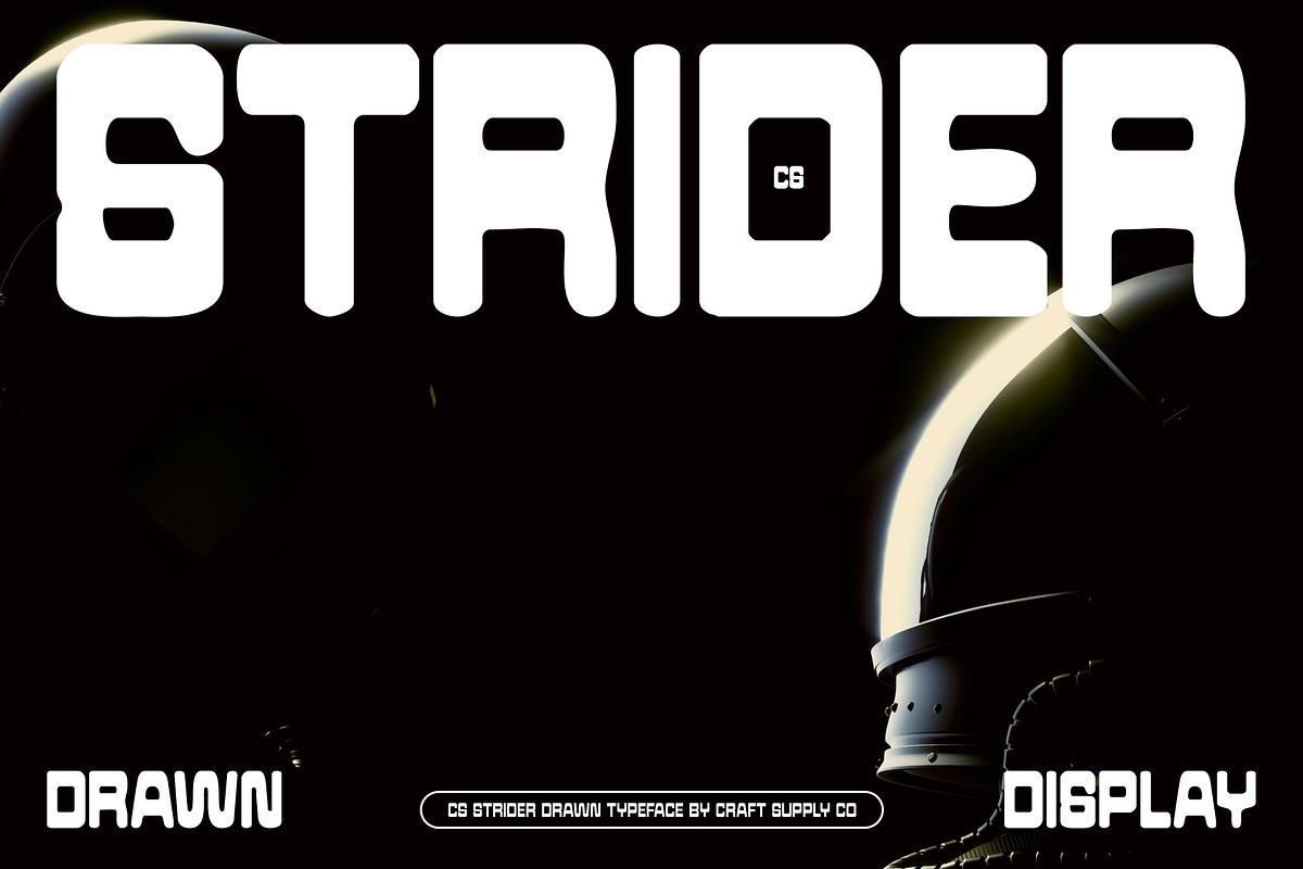CS Strider Drawn, a Sans Serif Font by Craft Supply Co. (Photo 1 of 8)