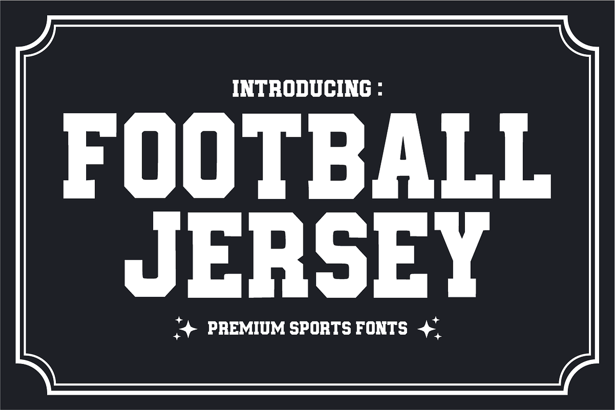 Football Jersey – Bold Athletic, a Slab Serif Font by KiddoGlyphs Studio (Photo 1 of 6)