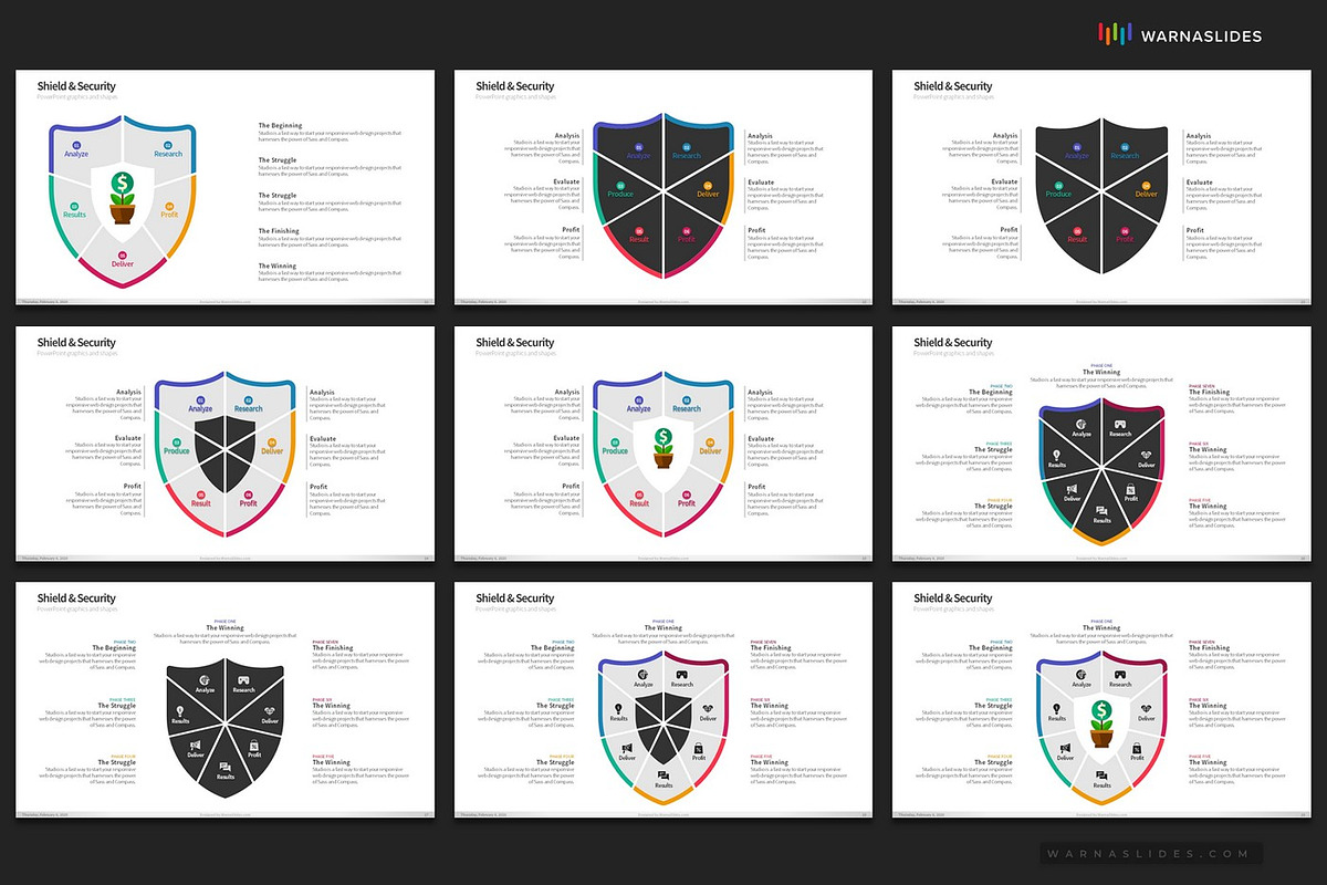 Shield Security PowerPoint Templates, a Presentation Template by Warna Works (Photo 5 of 8)
