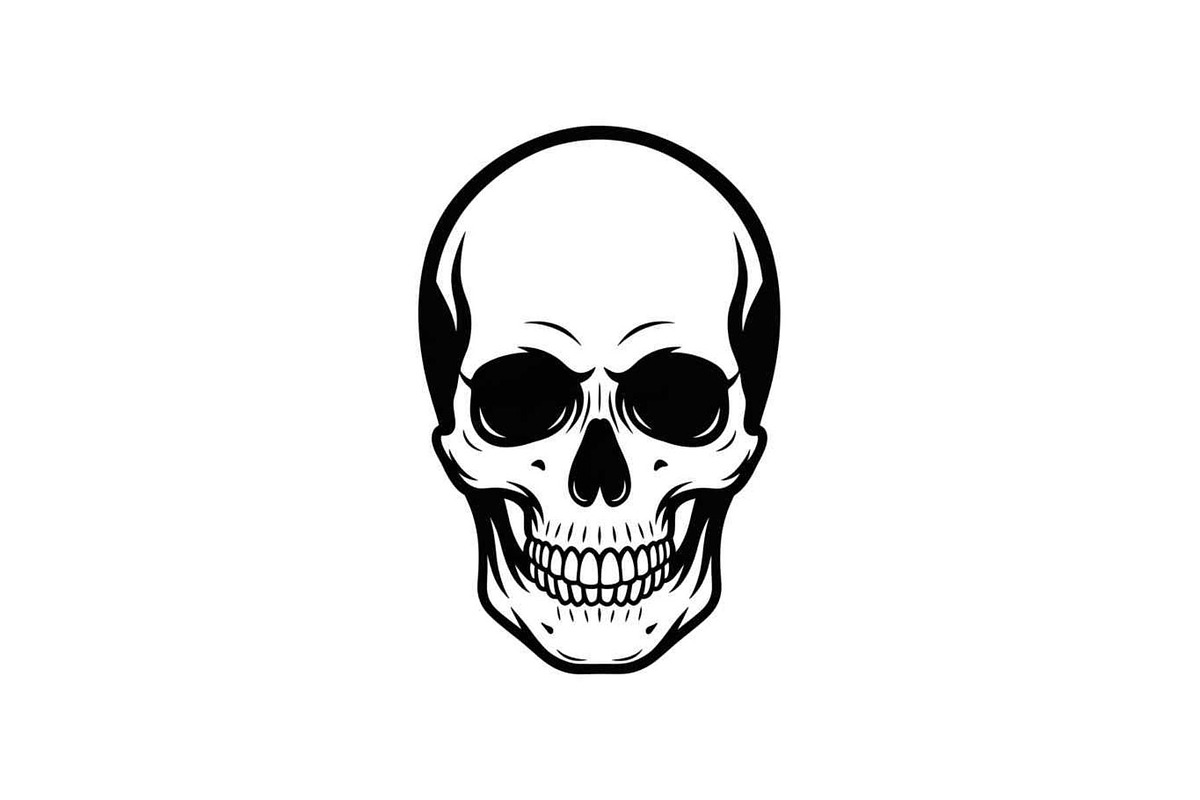 50 Skull Head Silhouette Vector Bund, an Illustration by Creativeshirt (Photo 38 of 51)
