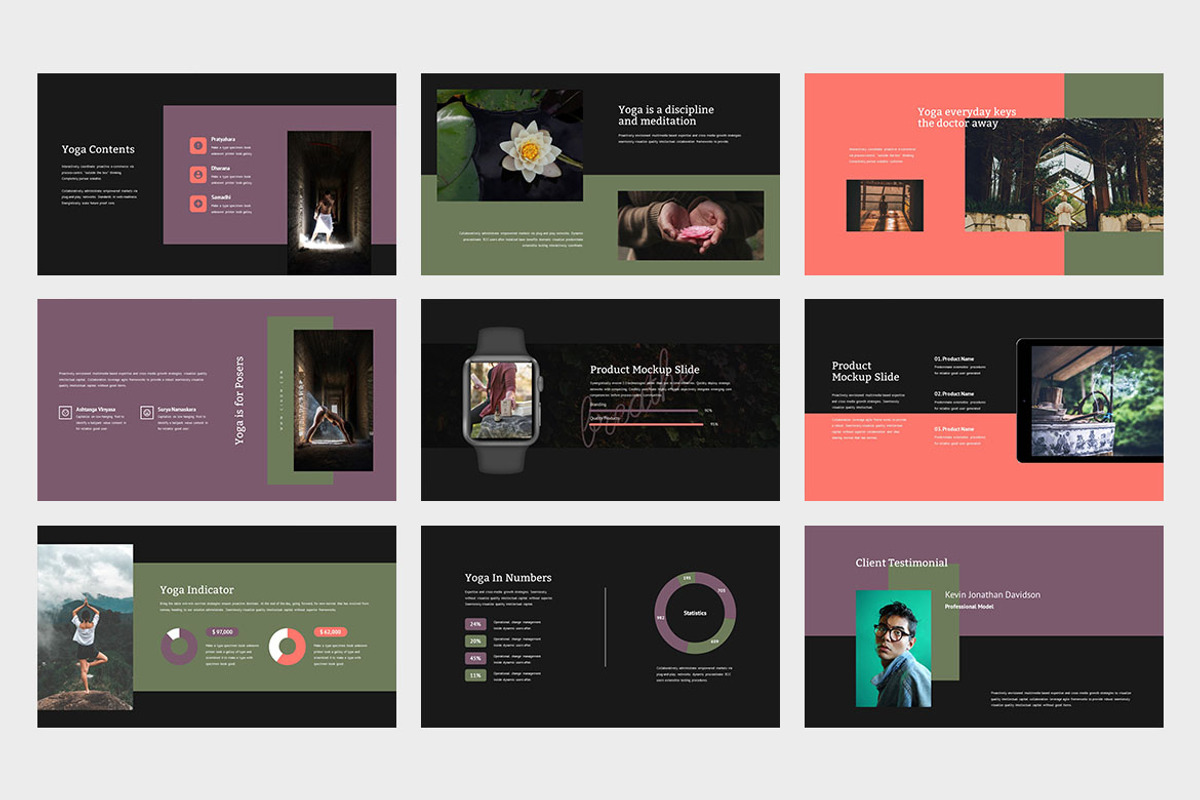 Cinom : Yoga Google Slides, a Presentation Template by Punkl Camp (Photo 8 of 9)