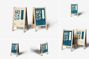 Sign Board Mockup, an Advertising Mockup by Indah