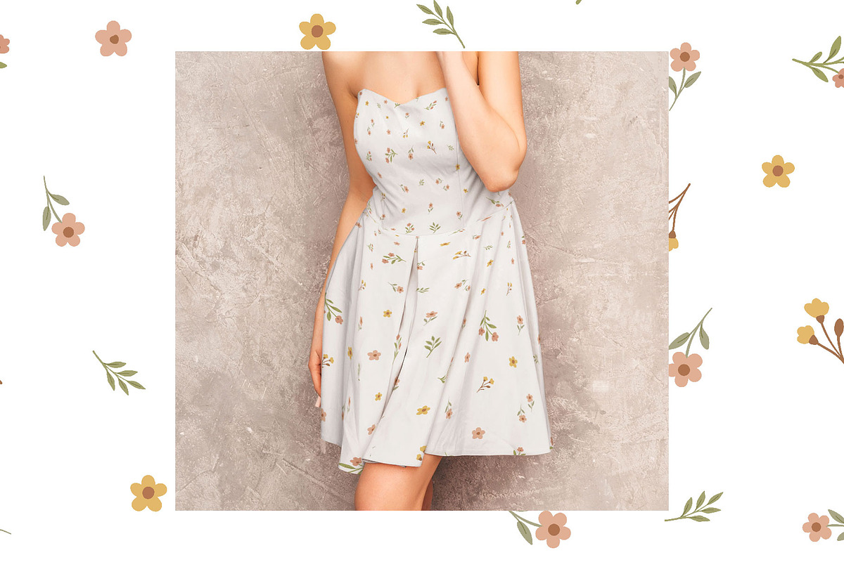 Gingham & Ditsy Floral Patterns, a Pattern Graphic by gulsengunel (Photo 20 of 23)