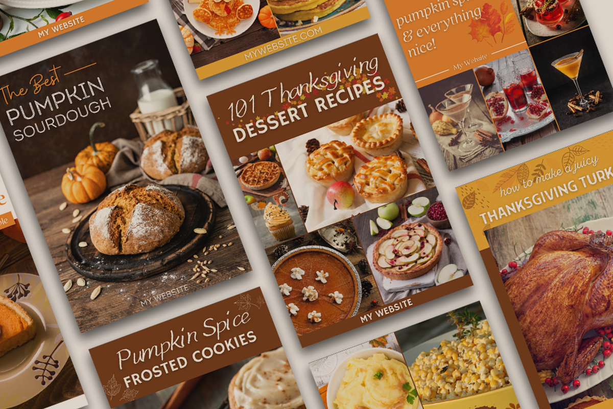 Canva Pinterest Templates - Food Blog preview 8