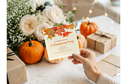 Square Invitation in Hand Mockup, a Product Mockup by TatiMockup (Thumbnail 5 of 5)