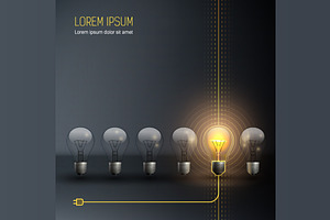[40%OFF] Idea Vector Bulb