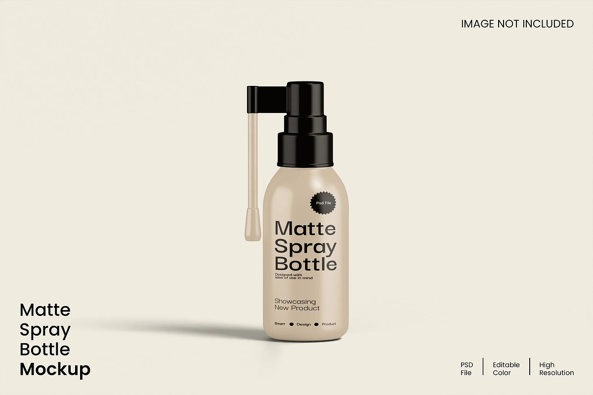 Matte Spray Bottle Mockup, a Merchandise Mockup by renderstockmarket