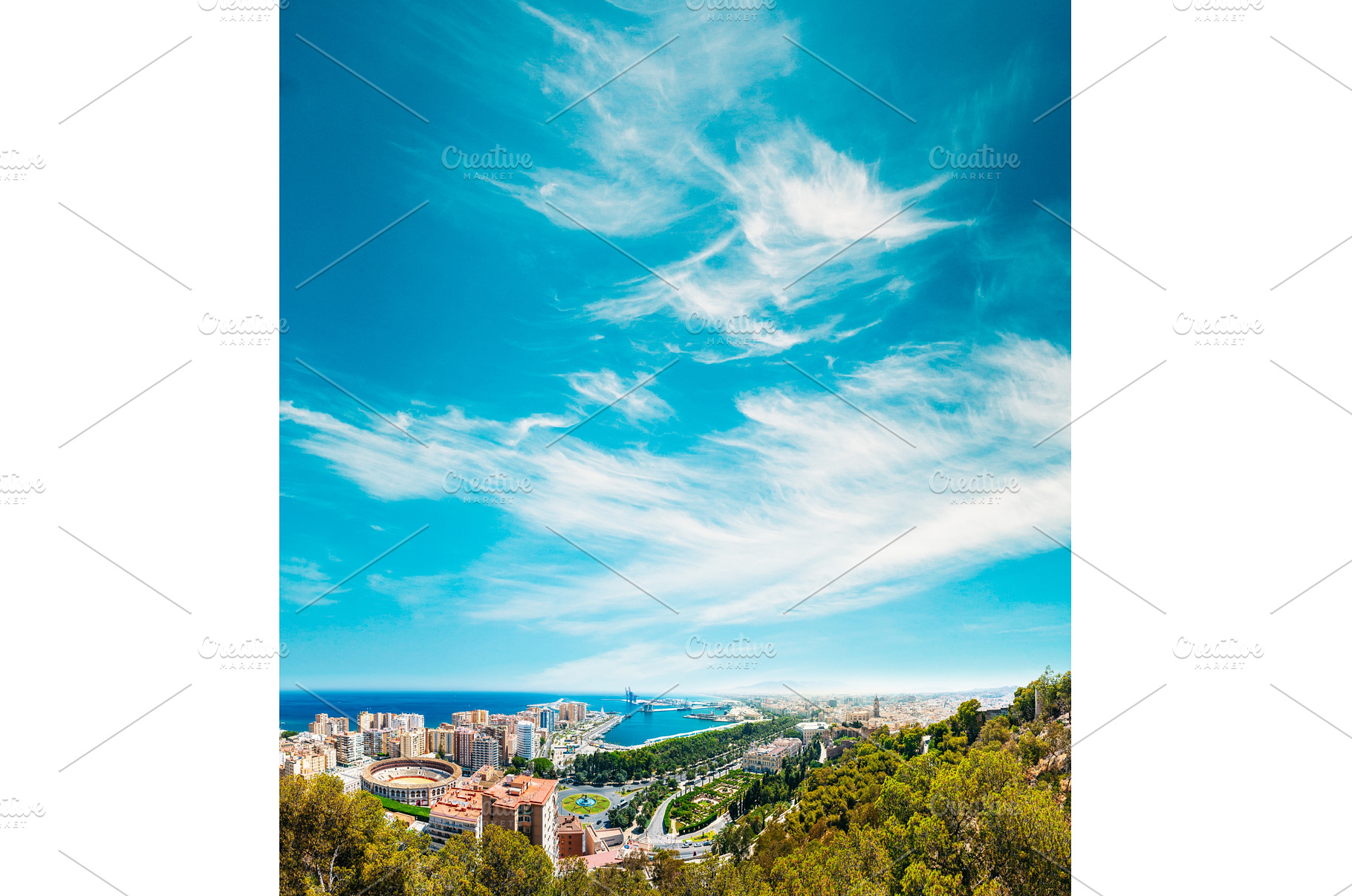 Malaga, Spain. Panorama Cityscape, an Architecture Photo by Our Amazing World