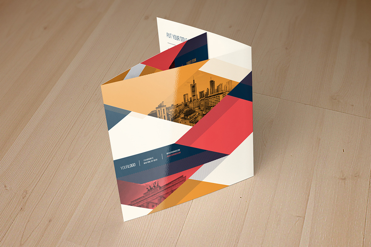 Vintage Square Trifold Brochure, a Brochure Template by maria.giorgi (Photo 4 of 5)