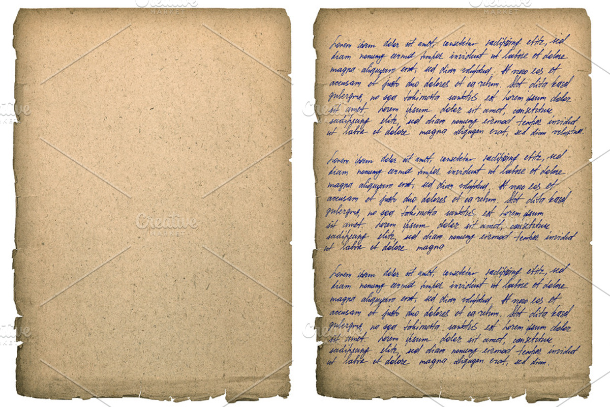 Old book page handwritten text, a Texture Graphic by LiliGraphie