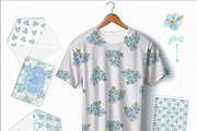 Forget-me-not. Watercolor set., a Decorative Illustration by maritime_m (Thumbnail 3 of 3)