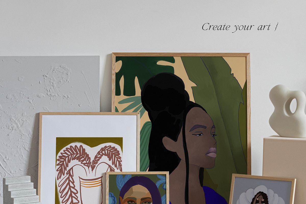 GALLERY WALL Modern Posters, a Decorative Illustration by Lana Elanor (Photo 9 of 13)