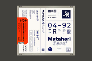 Matahari Sans - Font Family