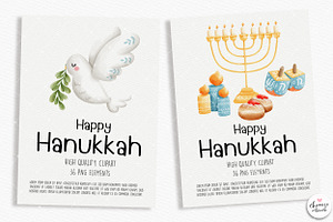 Hanukkah Clipart, Happy Hanukkah