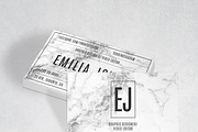 White marble bussiness card template, a Business Card Template by MH Design Template (Thumbnail 7 of 10)