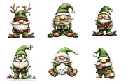 Whimsical Christmas Gnome Clipart, a Graphic by CitraGraphics (Thumbnail 4 of 4)