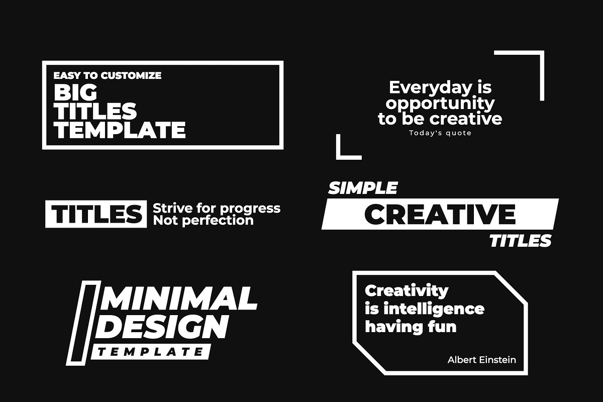 Big Simple Titles for Final Cut Pro, a Templates & Theme by xyGraphic (Photo 2 of 2)