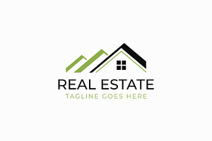 Real Estate Residential Roof Logo, a Branding & Logo Template by Signatoro