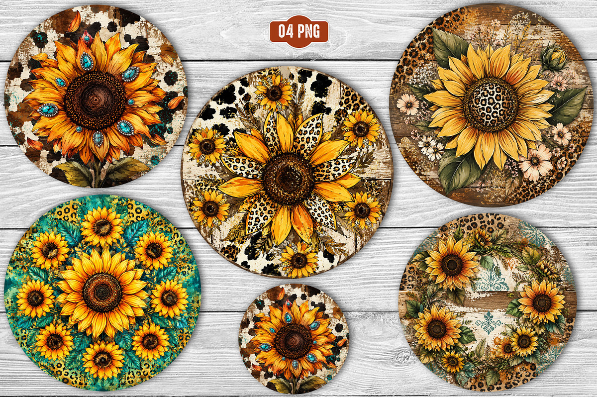 Sunflower Round Earrings Png, a Transportation Illustration by SinaCreation (Photo 2 of 3)