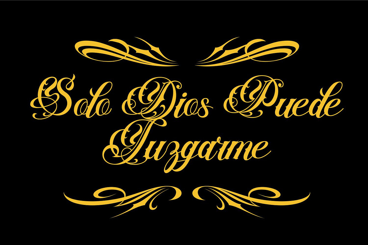 Diablo – Chicano Tattoo Script Font, a Blackletter Font by WhymoreArt (Photo 10 of 15)