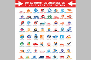 50+ automotive logo Design Bundle, a Branding & Logo Template by ArmanHossen75
