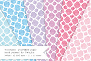Quatrefoil Watercolor Paper, an Illustration by swiejko (Thumbnail 2 of 3)