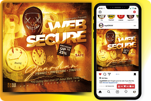 Web Security Commerce Flyer Template, a Flyer Template by regalDRAW