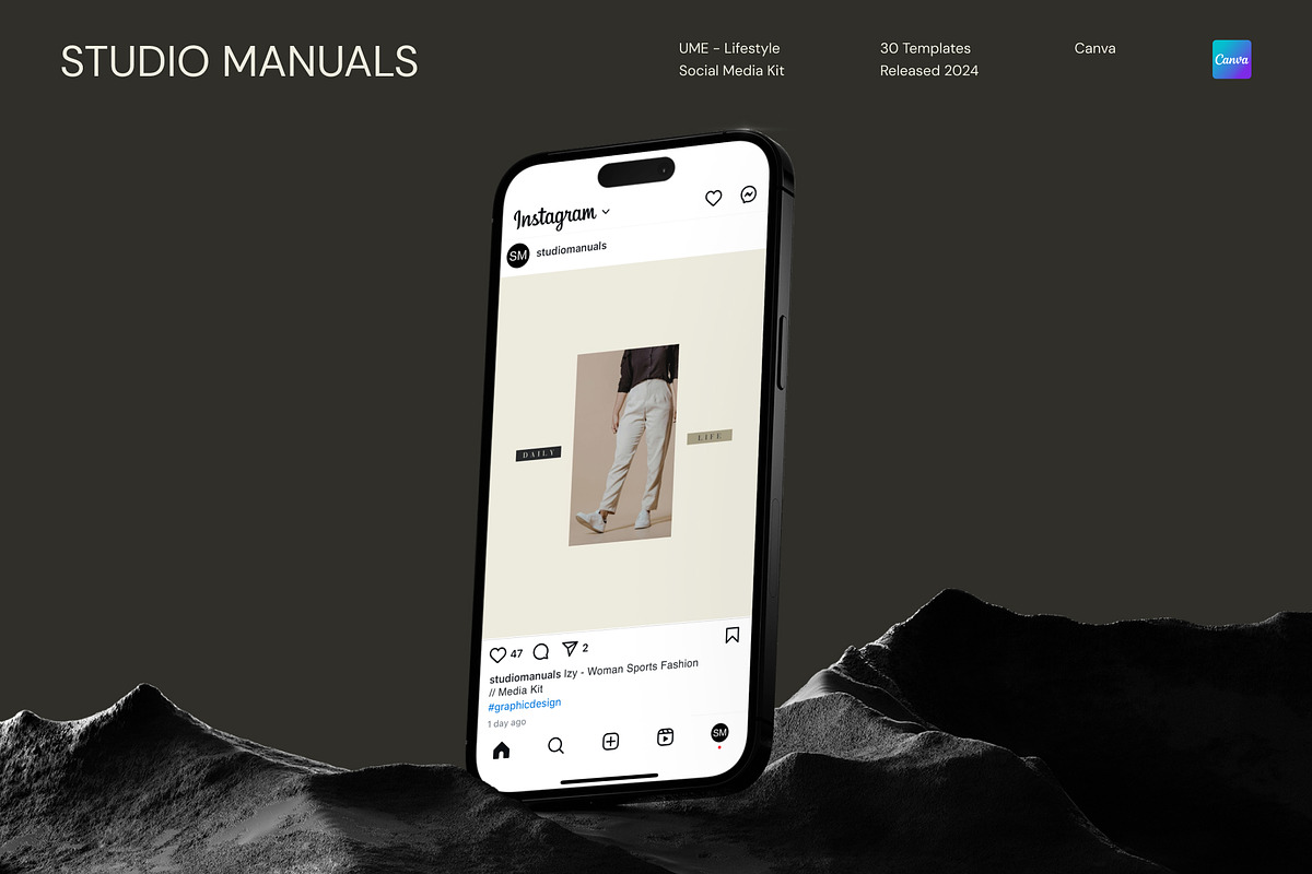 UME – Lifestyle Social Media Kit, a Social Media Template by Studio Manuals (Photo 7 of 8)