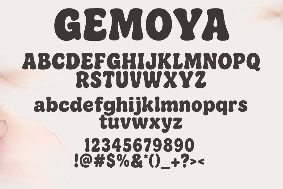 Gemoya font, a Handwritten Font by cocodesign (Photo 8 of 8)