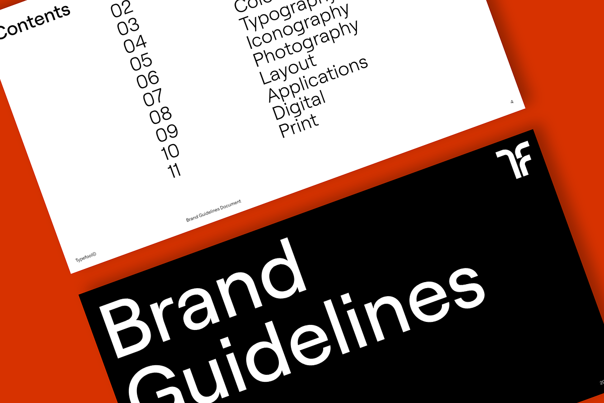 Modern Brand Guidelines Template, a Presentation Template by Typefool's Shop (Photo 2 of 10)
