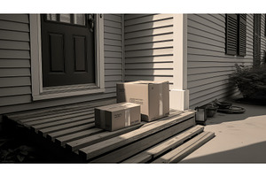 lost stolen package ai generated, a Transportation Photo by pikepicture