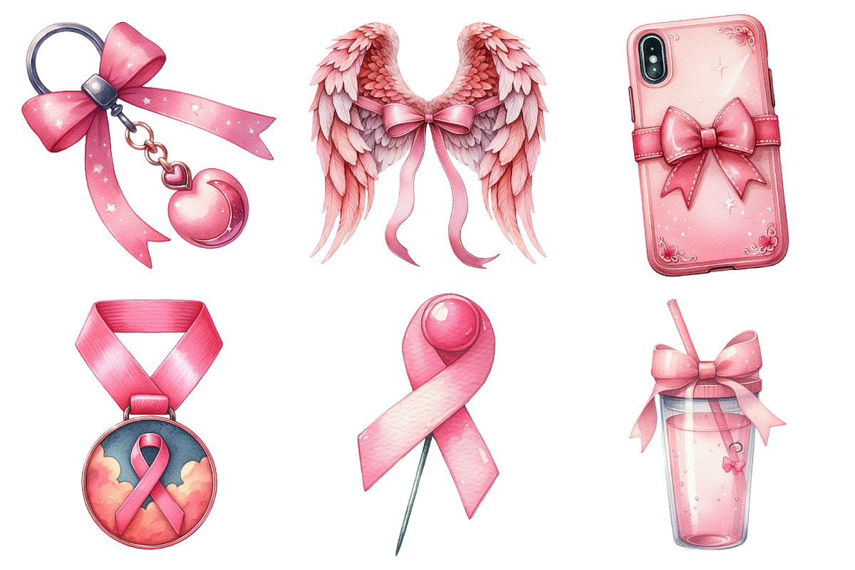 Breast Cancer Clipart, an Illustration by Daily.Designs (Photo 4 of 5)