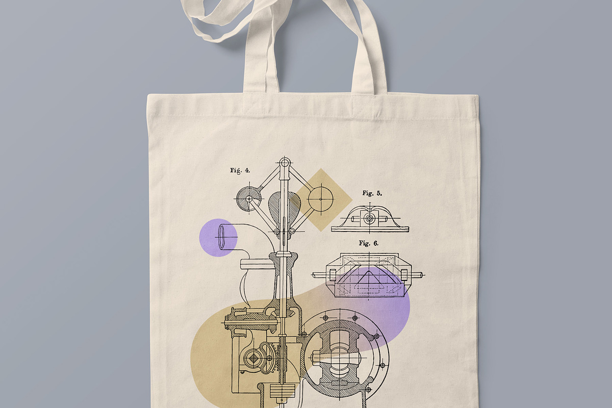 Vintage Blueprints Collection, an Object Graphic by Graphic Goods (Photo 12 of 12)