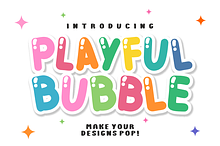 Playful Bubble - Cute Bubble Font