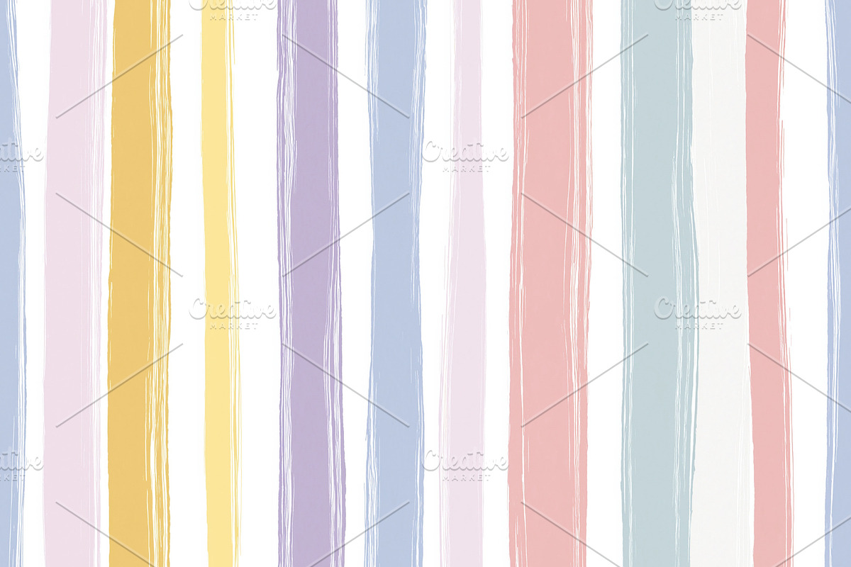 Seamless pattern pastel watercolor stripes forming a seamless ab, a Pattern Graphic by Studio ANNA