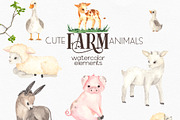 Watercolor Farm Animals, an Object Graphic by Ana-Sakuta (Thumbnail 16 of 20)